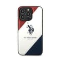Miniatyrbillede 3 af 8: US Polo Assn Tricolor præget - iPhone 14 Pro-cover (hvid)
