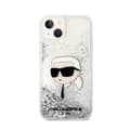 Miniatyrbillede 3 af 8: Karl Lagerfeld Liquid Glitter NFT Karls hoved - iPhone 14 Plus etui (sølv)
