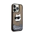 Miniatyrbillede 4 af 8: Karl Lagerfeld Liquid Glitter NFT Choupette Head - iPhone 14 Pro etui (sort)