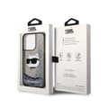 Miniatyrbillede 8 af 8: Karl Lagerfeld Liquid Glitter NFT Choupette Head - iPhone 14 Pro etui (sort)