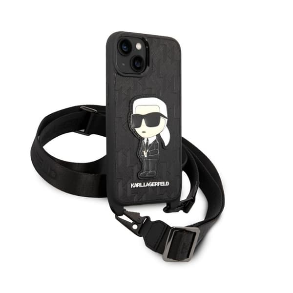Karl Lagerfeld NFT Monogram Ikonik Patch - iPhone 14 cover (sort)
