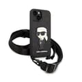 Miniatyrbillede 3 af 6: Karl Lagerfeld NFT Monogram Ikonik Patch - iPhone 14 cover (sort)