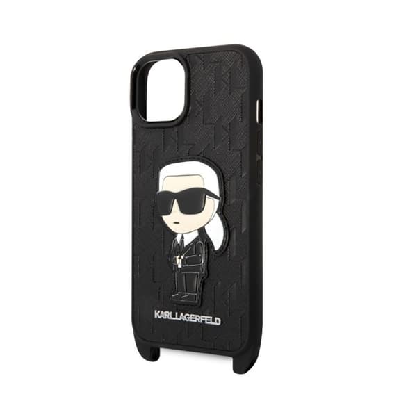 Karl Lagerfeld NFT Monogram Ikonik Patch - iPhone 14 cover (sort)