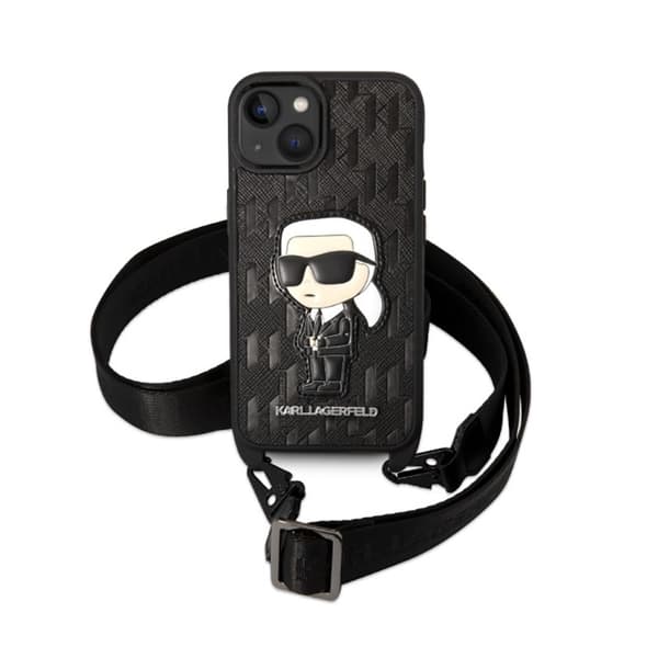 Karl Lagerfeld NFT Monogram Ikonik Patch - iPhone 14 cover (sort)