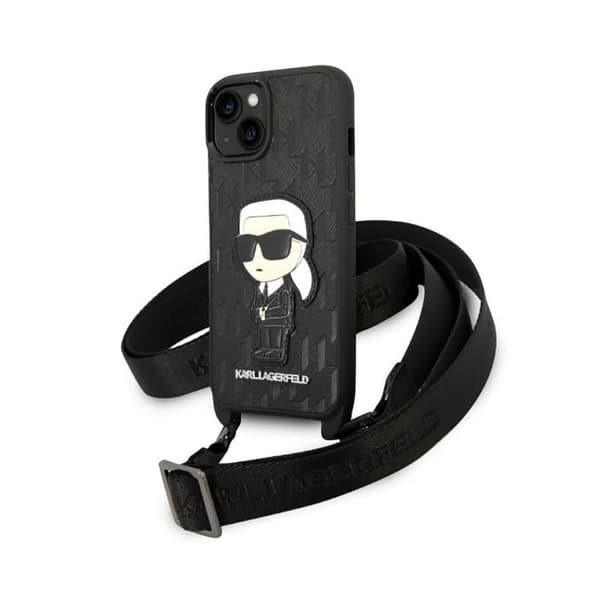 Karl Lagerfeld NFT Monogram Ikonik Patch - iPhone 14 cover (sort)