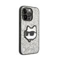 Miniatyrbillede 4 af 8: Karl Lagerfeld NFT Glitter Choupette Patch - iPhone 14 Pro etui (sølv)