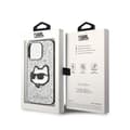 Miniatyrbillede 8 af 8: Karl Lagerfeld NFT Glitter Choupette Patch - iPhone 14 Pro etui (sølv)