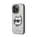 Miniatyrbillede 2 af 8: Karl Lagerfeld NFT Glitter Choupette Patch - iPhone 14 Pro etui (sølv)