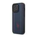 Miniatyrbillede 2 af 8: US Polo Assn lædersøm - iPhone 14 Pro-cover (marineblå)