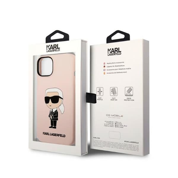 Karl Lagerfeld Silikone NFT Ikonik MagSafe - iPhone 14 Plus etui (Pink)