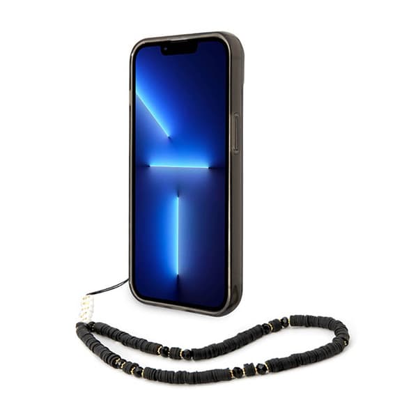 Guess Translucent Pearl Strap - iPhone 14 cover (sort)
