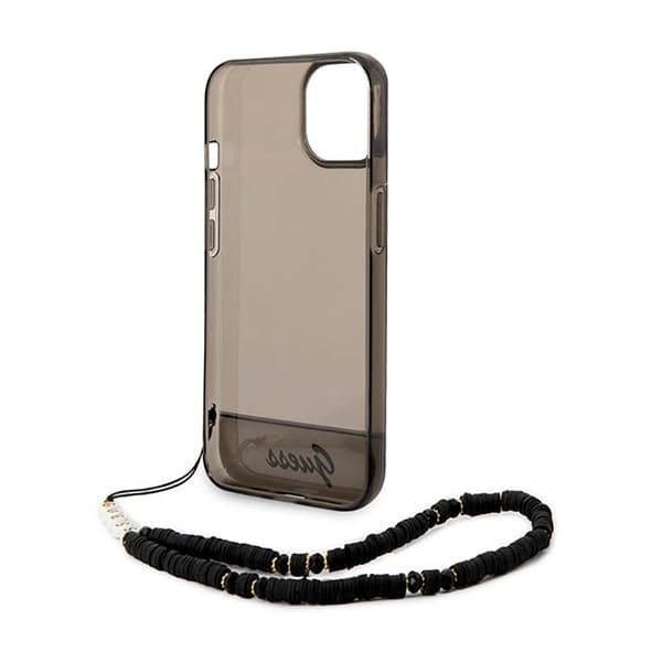 Guess Translucent Pearl Strap - iPhone 14 cover (sort)