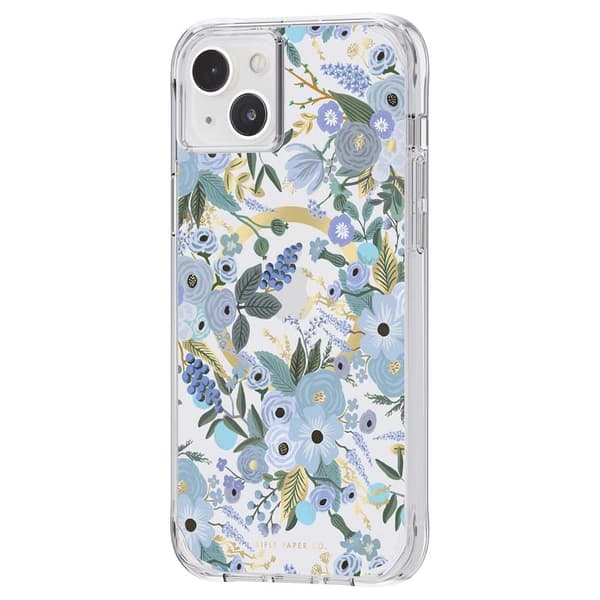 Rifle Paper Clear MagSafe - iPhone 14 Plus etui (Garden Party Blue)