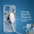 Miniatyrbillede 8 af 8: Rifle Paper Clear MagSafe - iPhone 14 Plus etui (Garden Party Blue)