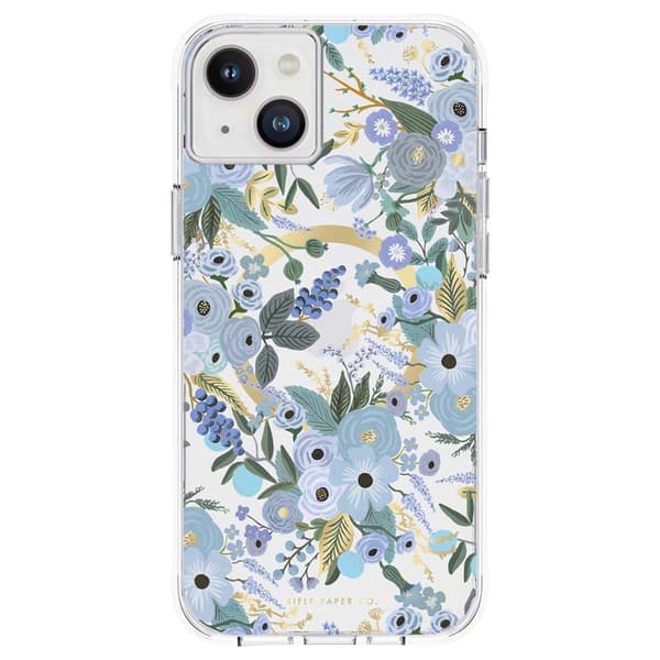 Rifle Paper Clear MagSafe - iPhone 14 Plus etui (Garden Party Blue)