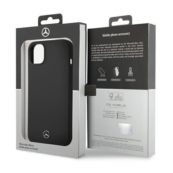 Mercedes Silicone Line MagSafe - iPhone 14-fodral (svart)