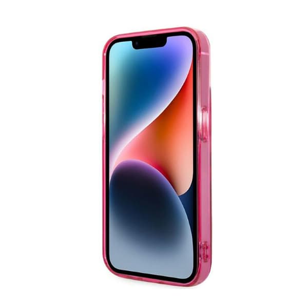 Karl Lagerfeld Gradient Ikonik Karl & Choupette - iPhone 14 Plus etui (Pink)