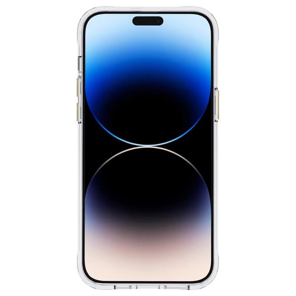 Rifle Paper Clear MagSafe - Gulddekoreret iPhone 14 Pro-cover (rosehave)