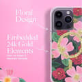 Miniatyrbillede 6 af 8: Rifle Paper Clear MagSafe - Gulddekoreret iPhone 14 Pro-cover (rosehave)