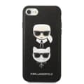 Miniatyrbild 3 av 8: Karl Lagerfeld Saffiano Karl & Choupette Heads - Fodral iPhone SE 2022 / SE 2020 / 8 / 7 (svart)