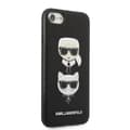 Miniatyrbild 4 av 8: Karl Lagerfeld Saffiano Karl & Choupette Heads - Fodral iPhone SE 2022 / SE 2020 / 8 / 7 (svart)