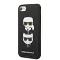 Miniatyrbild 2 av 8: Karl Lagerfeld Saffiano Karl & Choupette Heads - Fodral iPhone SE 2022 / SE 2020 / 8 / 7 (svart)