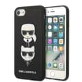 Miniatyrbild 1 av 8: Karl Lagerfeld Saffiano Karl & Choupette Heads - Fodral iPhone SE 2022 / SE 2020 / 8 / 7 (svart)