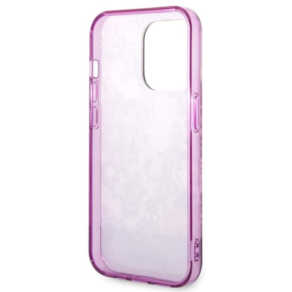 Guess Porcelain Collection - iPhone 14 Pro Max -kotelo (fuksia)