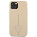 Pikkukuva 3 / 8: Guess Saffiano Triangle -logokotelo - iPhone 14 Plus -kotelo (beige)