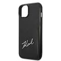 Miniatyrbillede 6 af 8: Karl Lagerfeld Signature Logo Cardslot - iPhone 14 Plus etui (sort)
