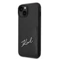 Miniatyrbillede 2 af 8: Karl Lagerfeld Signature Logo Cardslot - iPhone 14 Plus etui (sort)