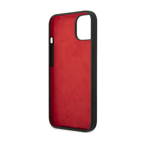 Ferrari Silikone Metal Logo - iPhone 14 etui (sort)