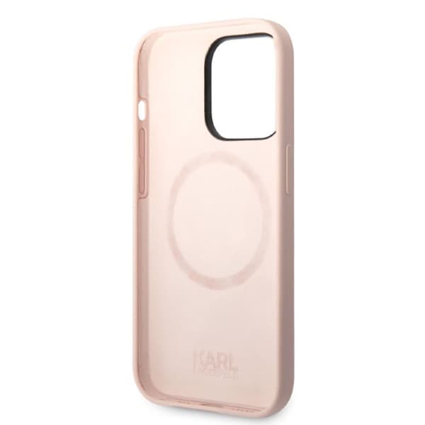 Karl Lagerfeld Silicone NFT Ikonik MagSafe - iPhone 14 Pro -kotelo (vaaleanpunainen)