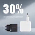 Miniatyrbillede 6 af 9: Crong Ultra Compact GaN - 2x USB-C 35W PD 3.0 vægoplader med PPS (sort)