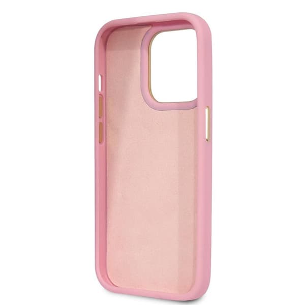 Guess Croco Collection - iPhone 14 Pro etui (pink)