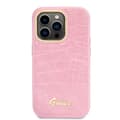 Miniatyrbillede 2 af 6: Guess Croco Collection - iPhone 14 Pro etui (pink)