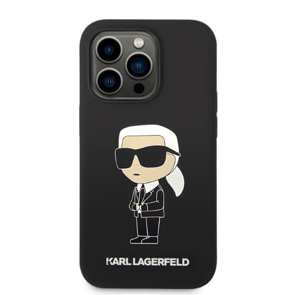 Karl Lagerfeld Silikone NFT Ikonik MagSafe - iPhone 14 Pro etui (sort)