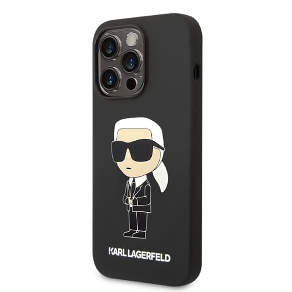 Karl Lagerfeld Silikone NFT Ikonik MagSafe - iPhone 14 Pro etui (sort)