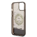 Miniatyrbillede 7 af 8: Karl Lagerfeld Liquid Glitter rundt RSG-logo-etui - iPhone 14 Plus-etui (sort)