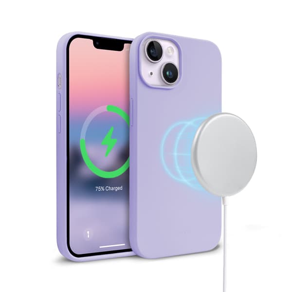Crong Color Cover Magnetic - iPhone 14 / iPhone 13 MagSafe Cover (lilla)