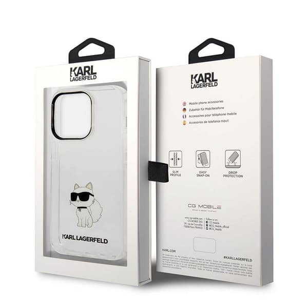 Karl Lagerfeld IML NFT Choupette - iPhone 14 Pro Max -kotelo (läpinäkyvä)