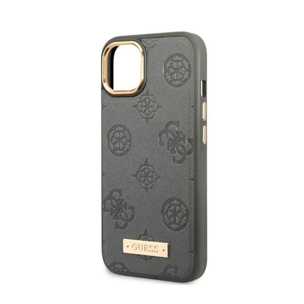 Guess Peony Logo Plate MagSafe - iPhone 13 -kotelo (harmaa)