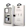 Miniatyrbillede 6 af 6: Karl Lagerfeld IML Glitter NFT Karl & Choupette - iPhone 14 Pro etui (sort)