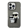 Miniatyrbillede 2 af 6: Karl Lagerfeld IML Glitter NFT Karl & Choupette - iPhone 14 Pro etui (sort)