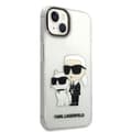 Miniatyrbillede 3 af 6: Karl Lagerfeld IML Glitter NFT Karl & Choupette - iPhone 14 Plus etui (gennemsigtig)