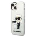 Miniatyrbillede 1 af 6: Karl Lagerfeld IML Glitter NFT Karl & Choupette - iPhone 14 Plus etui (gennemsigtig)