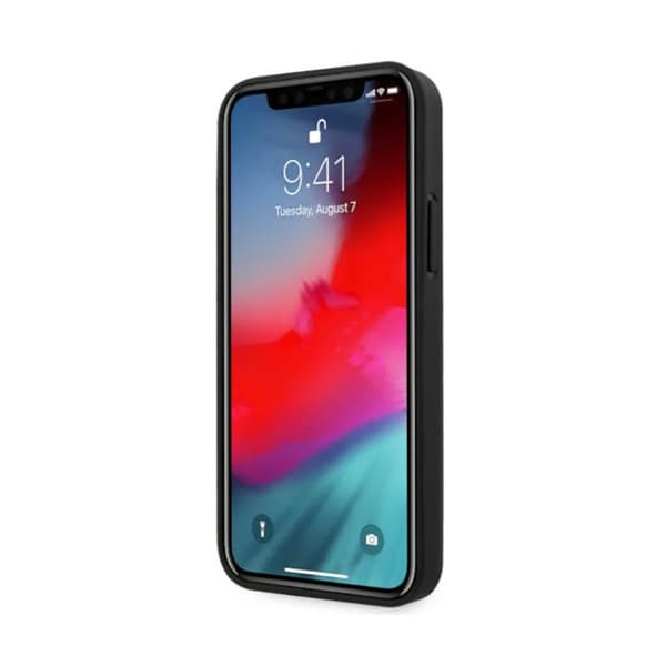 BMW Leather Curve Perforate - iPhone 12 / iPhone 12 Pro Fodral (svart)