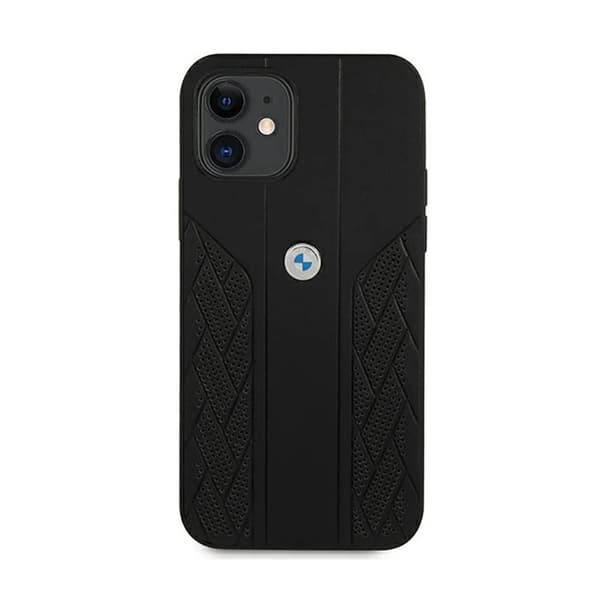 BMW Leather Curve Perforate - iPhone 12 minifodral (svart)