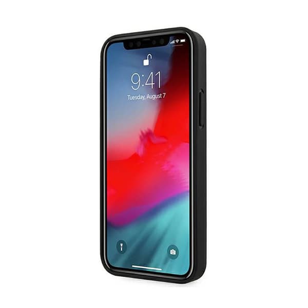 BMW Leather Curve Perforate - iPhone 12 minifodral (svart)