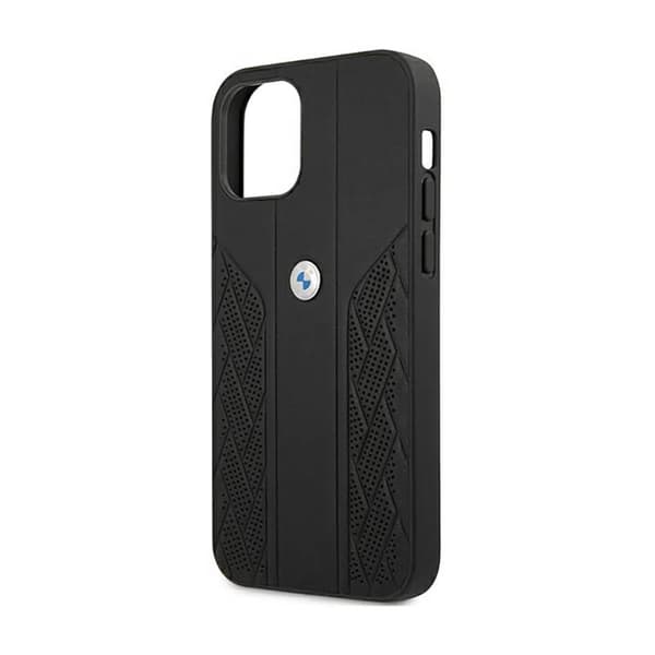 BMW Leather Curve Perforate - iPhone 12 minifodral (svart)